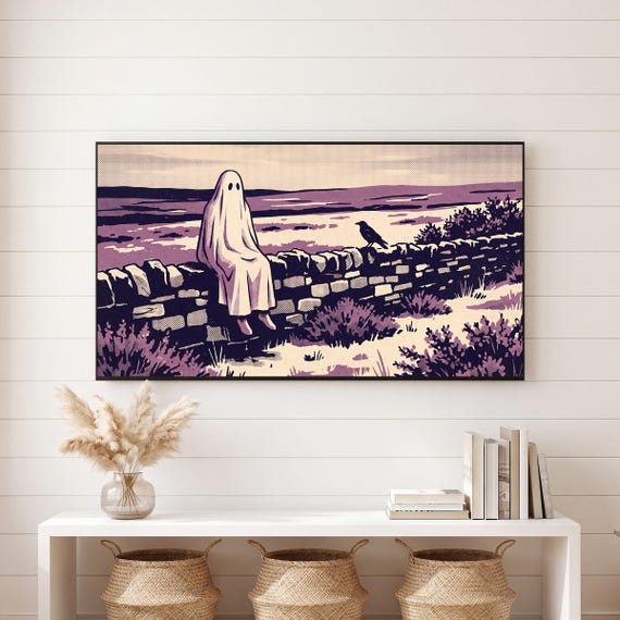 Ghost Lantern Procession Samsung Frame TV Art — view 6