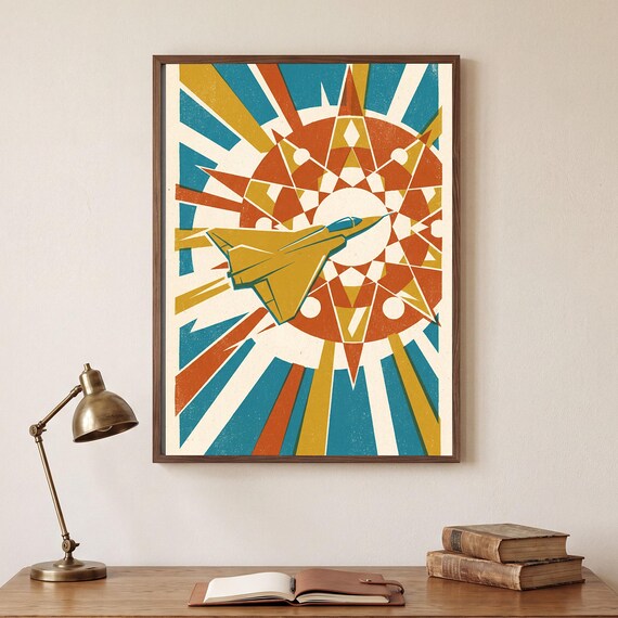 Atomic Sunburst Print — view 2