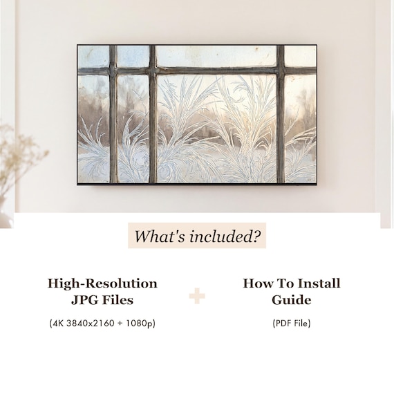 Frost Window Samsung Frame TV Art Bundle of 6 — view 4
