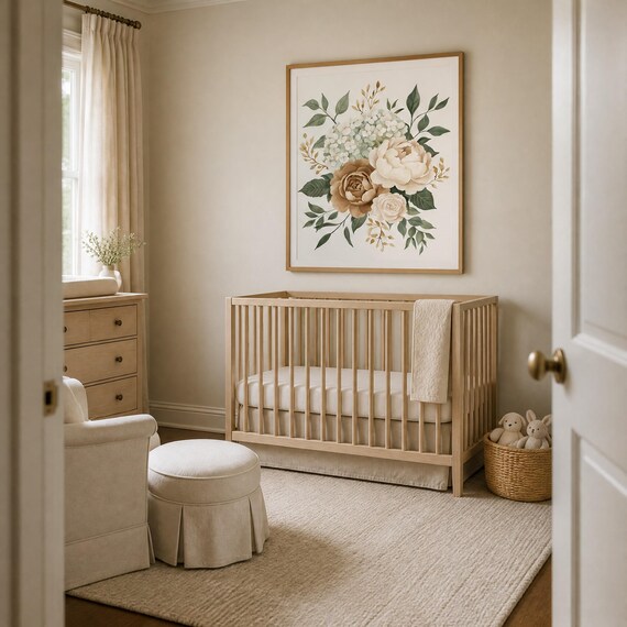 Floral Nursery Wall Art — view 6
