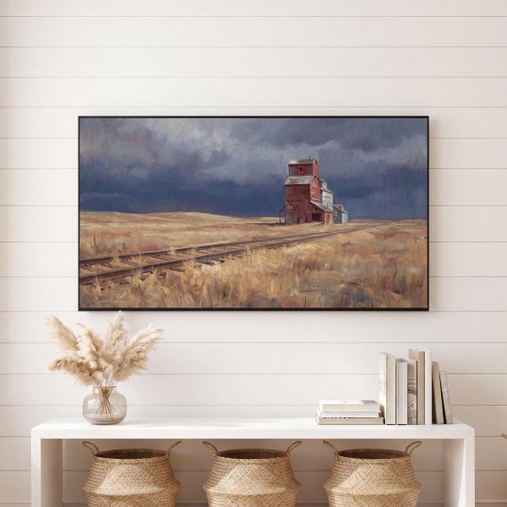 Grain Elevator Samsung Frame TV Art — view 6
