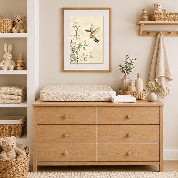 Hummingbird Nursery Wall Art — view 3