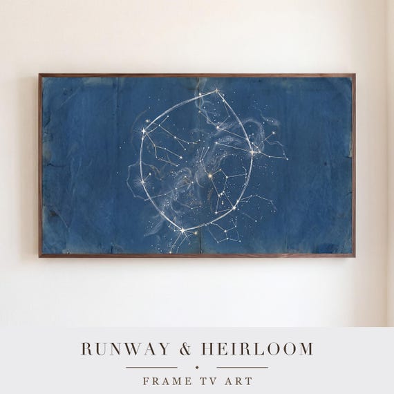 Winter Hexagon Star Chart Samsung Frame TV Art — view 5