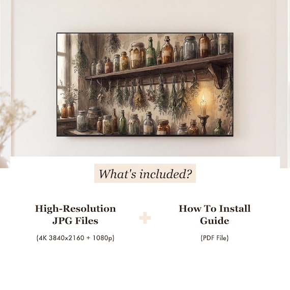Drying Herbs Samsung Frame TV Art — view 4