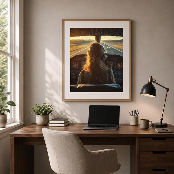 Female Aviator Wall Art — view 6