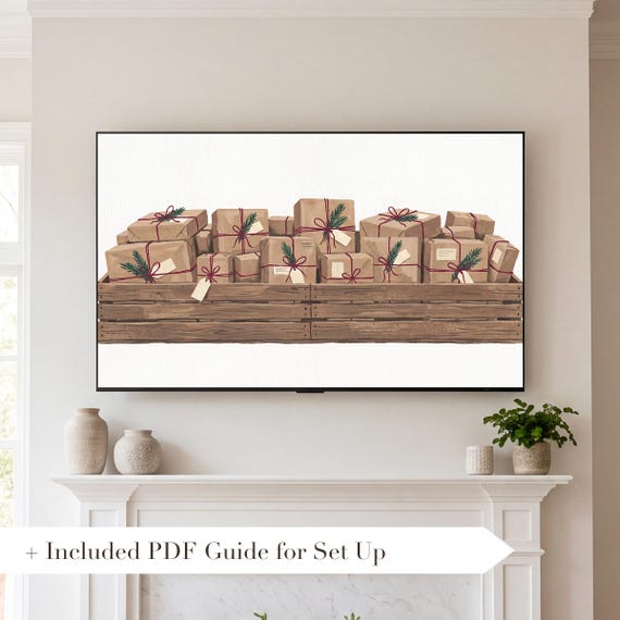 Parcel Crate Samsung Frame TV Art — view 2