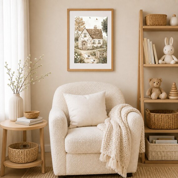 English Cottage Nursery Wall Art — view 4