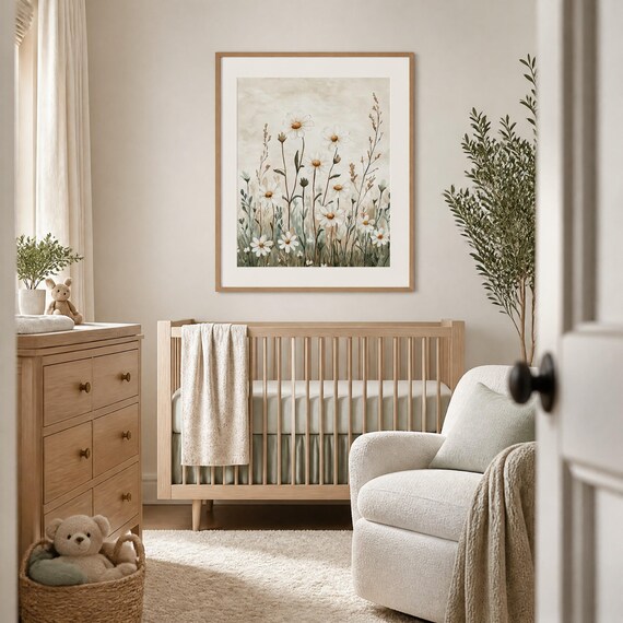 Daisy Nursery Wall Art — view 4