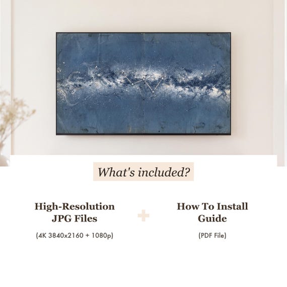 Cassiopeia Star Chart Samsung Frame TV Art — view 4