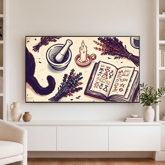 Witch Workbench Samsung Frame TV Art — view 3