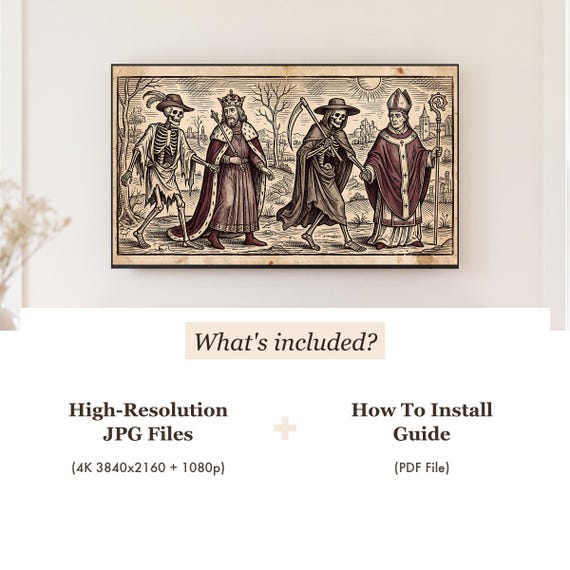Skeleton King and Bishop Samsung Frame TV Art — view 4