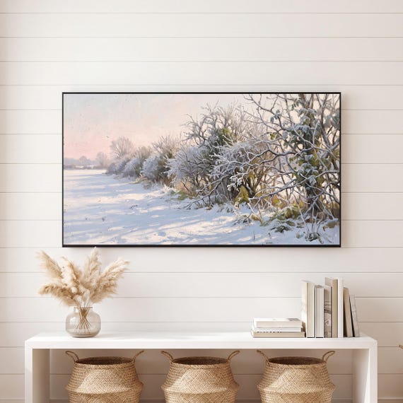 Hoarfrost Hedgerow Samsung Frame TV Art — view 6