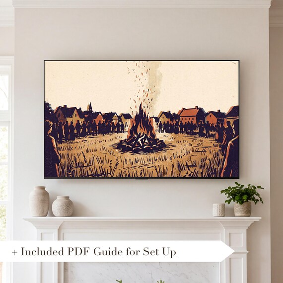 Hay Wagon Ride Samsung Frame TV Art — view 2