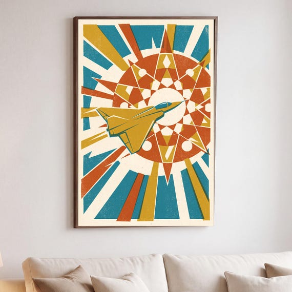 Atomic Sunburst Print — view 5