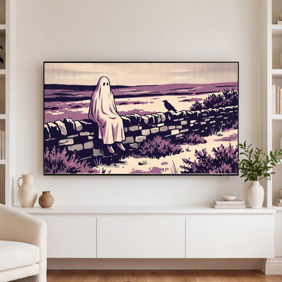 Ghost Lantern Procession Samsung Frame TV Art — view 3