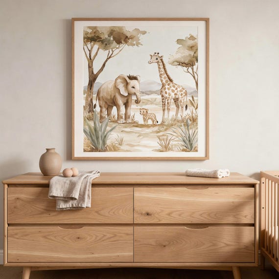 Safari Nursery Wall Art