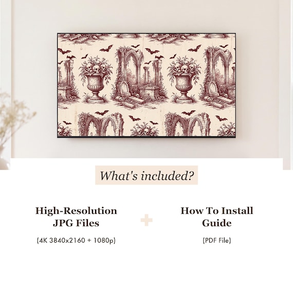 Macabre Toile Samsung Frame TV Art Bundle of 6 (4K Digital Download) — view 4
