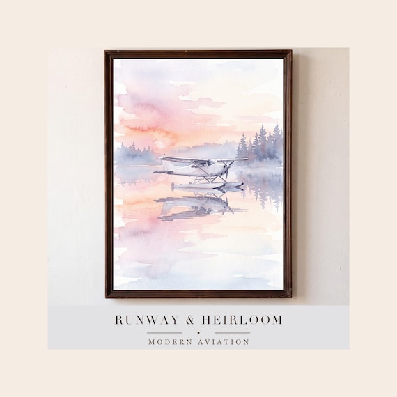 Floatplane at Dawn Print
