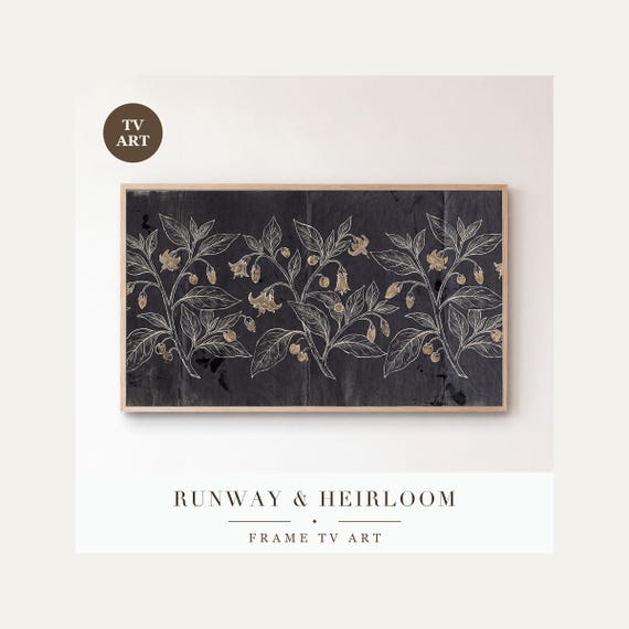 Nightshade Blackwork Samsung Frame TV Art