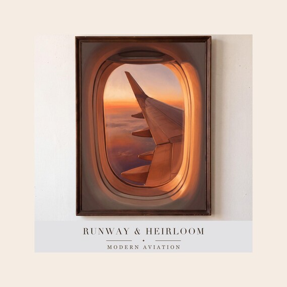Sunset From Seat 24A Print