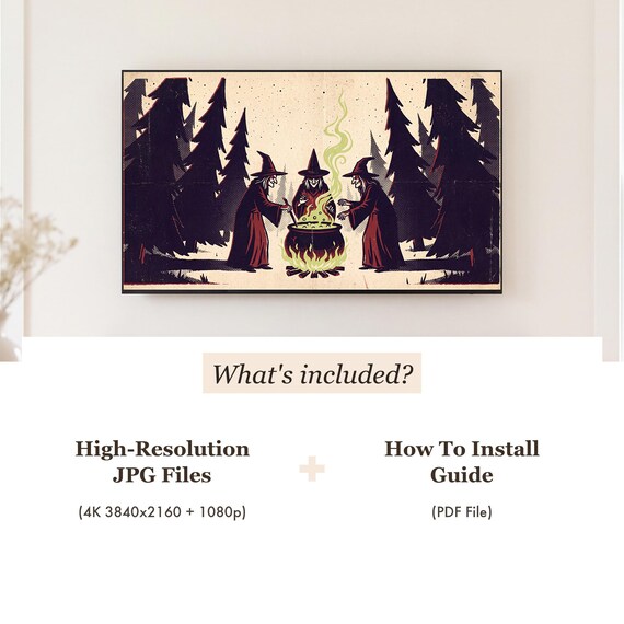 Storm Cliff Witch Samsung Frame TV Art — view 4