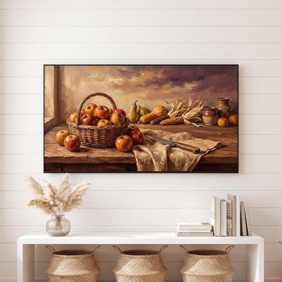 Apple Basket Samsung Frame TV Art — view 6