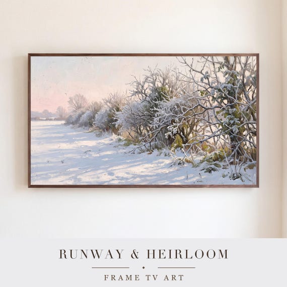 Hoarfrost Hedgerow Samsung Frame TV Art — view 5