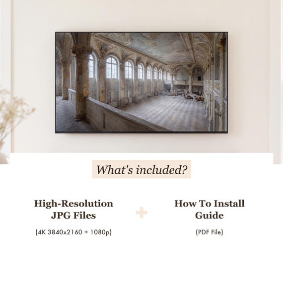 Abandoned Ballroom Samsung Frame TV Art — view 4