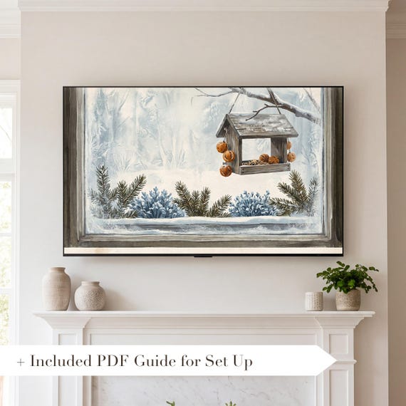 Bird Feeder Samsung Frame TV Art — view 2