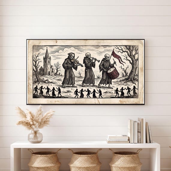Skeleton Musicians Samsung Frame TV Art — view 6