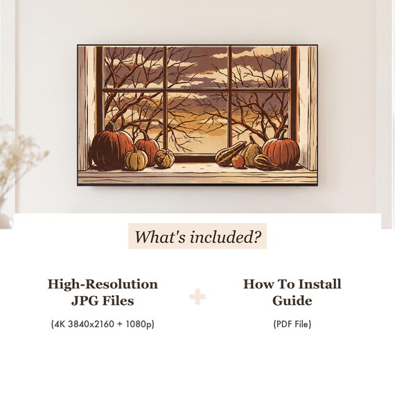 Frame TV Art Bundle 23 Vintage Pumpkin & Harvest Autumn Paintings 4K Download — view 3