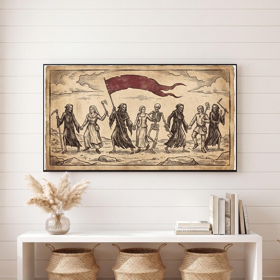 Danse Macabre Ring Dance Samsung Frame TV Art — view 6