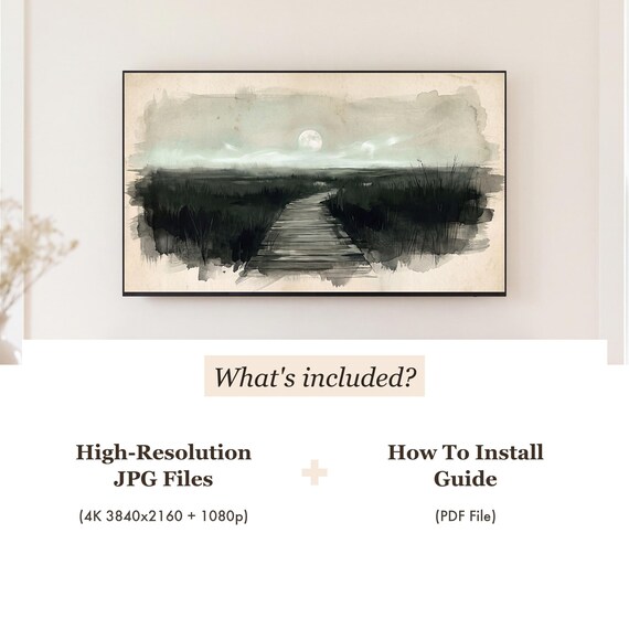 Marsh Walkway Samsung Frame TV Art — view 4