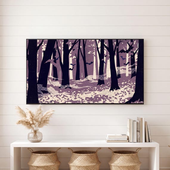 Oak and Moon Samsung Frame TV Art — view 6