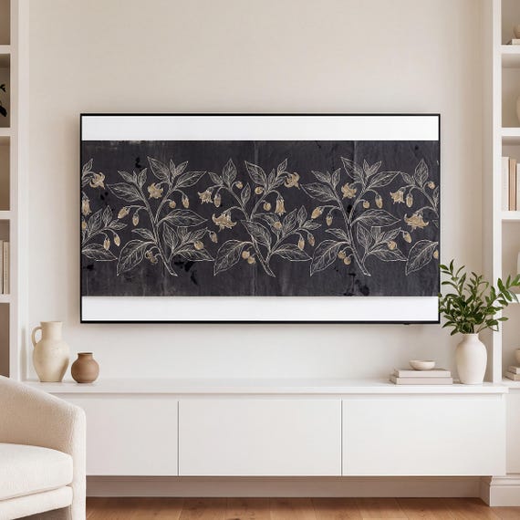 Blackwork Botanical Samsung Frame TV Art Bundle of 6 (4K Digital Download) — view 3