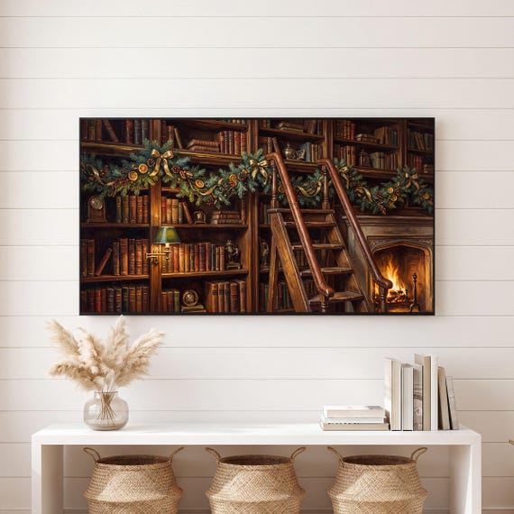 Ladder and Garland Samsung Frame TV Art — view 6