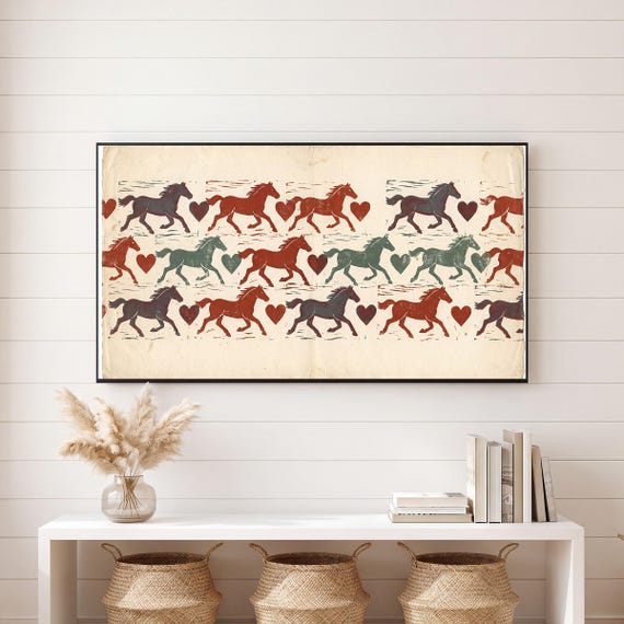 Hearts and Horses Samsung Frame TV Art — view 6