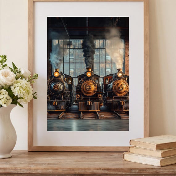 Steam Train Wall Art — view 2