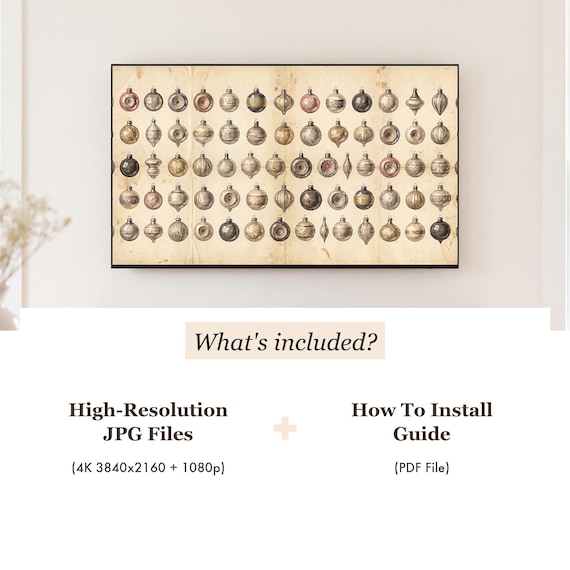 Antique Ornament Samsung Frame TV Art Bundle of 6 — view 4