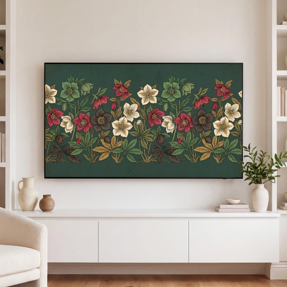 Hellebore Samsung Frame TV Art — view 3