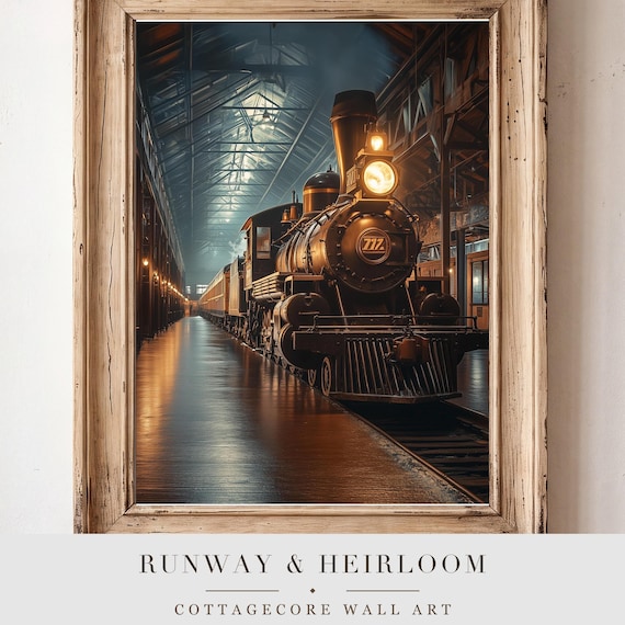 Vintage Steam Train Wall Art