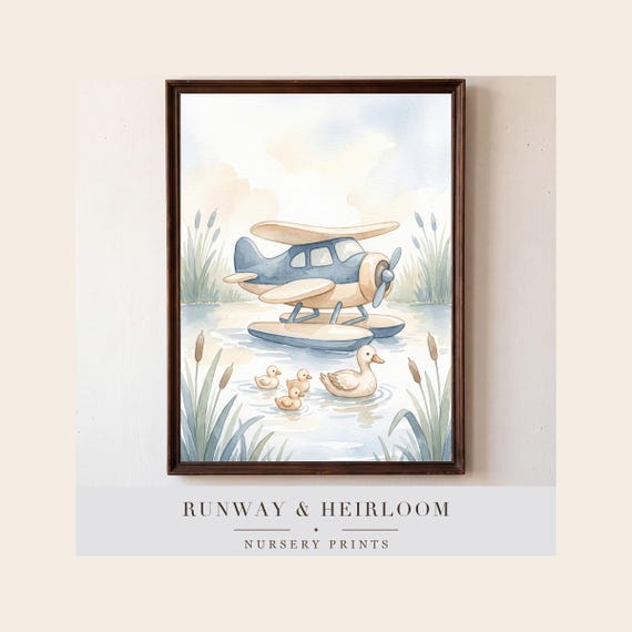 Duck Pond Floatplane Print