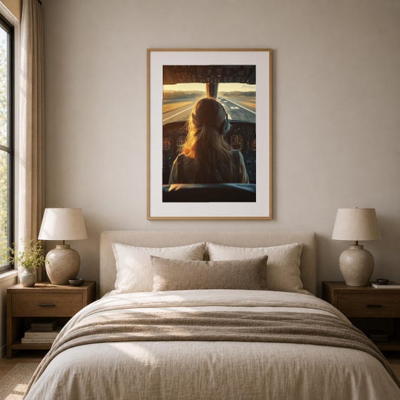 Female Aviator Wall Art — view 3
