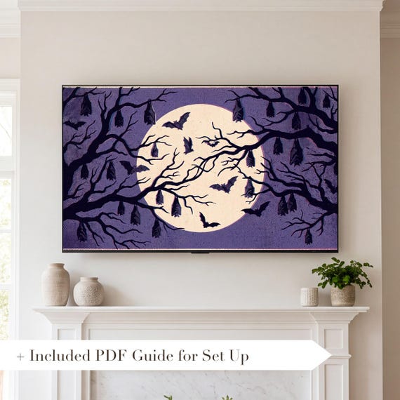 Blue Hour Forest Samsung Frame TV Art — view 2