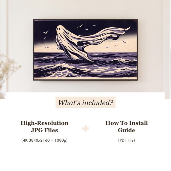 Three Ghosts Samsung Frame TV Art — view 4