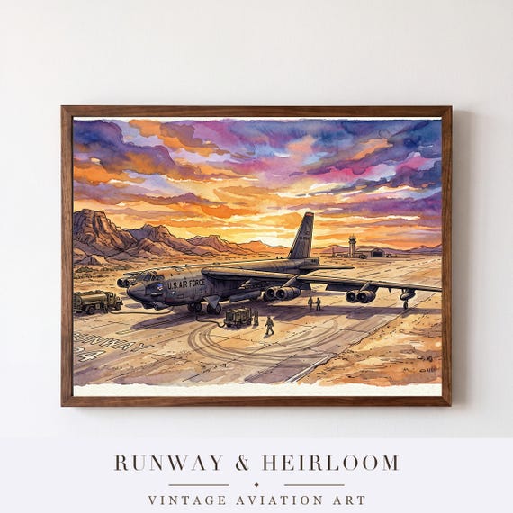 Cold War Bombers Set of 3 — aviation wall art print
