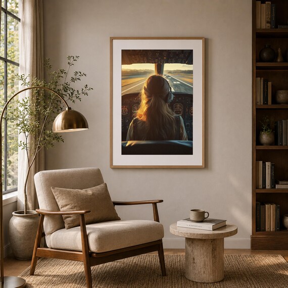 Female Aviator Wall Art — view 5