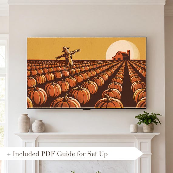 Pumpkin Harvest Samsung Frame TV Art Bundle of 6 (4K Digital Download) — view 2