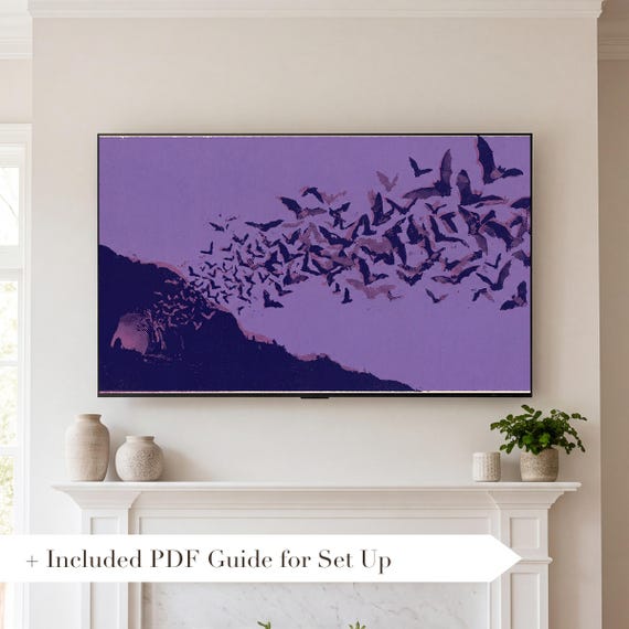 Bats Halloween Samsung Frame TV Art Bundle of 6 (4K Digital Download) — view 2