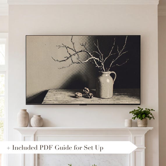 Neutral Heirloom Pumpkins Samsung Frame TV Art — view 2